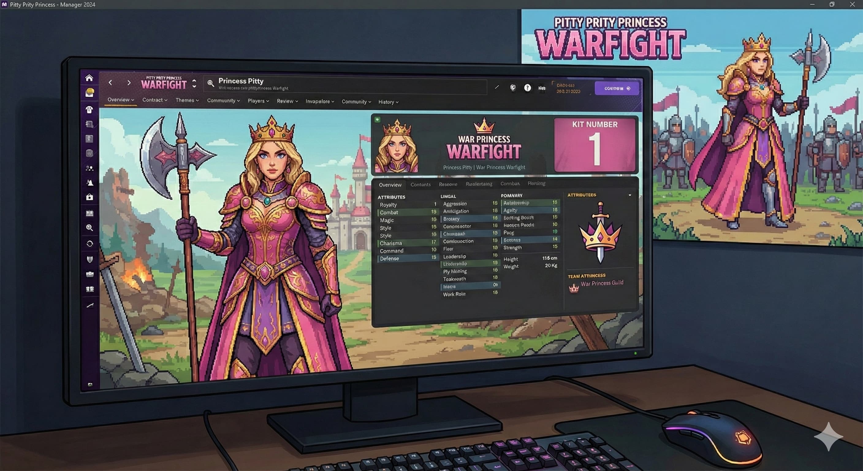 Pitty Pritty Princess Warfight: Where Aesthetics Meets Brutality on WebGPU